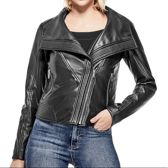 guess polyurethane jacket